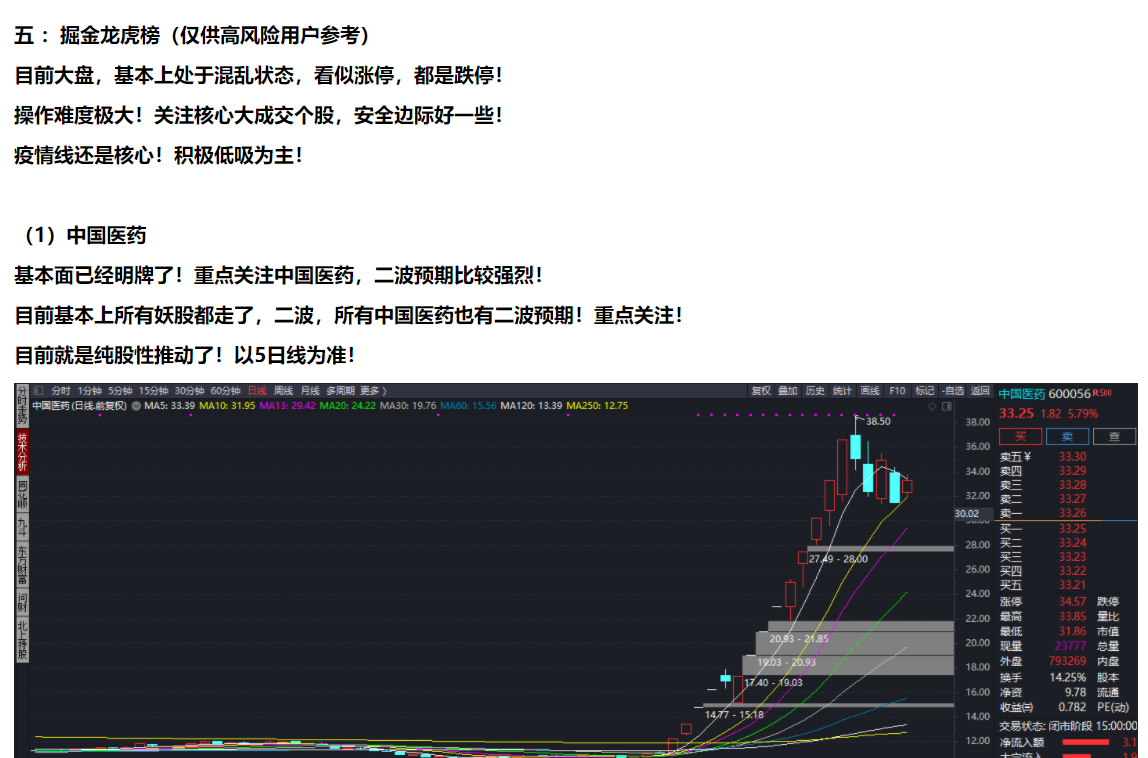 以及今日盤前漲停內參補充掘金龍虎榜的貴州百靈,津榮天宇,永太科技